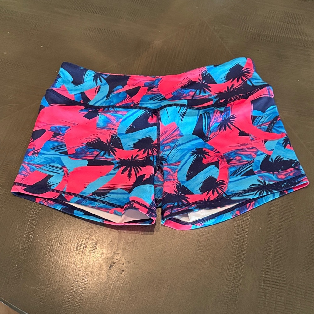 Born Primitive Blue and Pink Athletic Shorts
